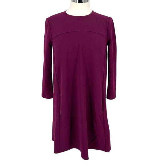 Donna Morgan Shift Swing Dress Purple Fuchsia Size 0 NWOT - Picture 1 of 11
